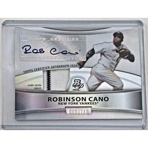2010 Bowman Platinum - Autographed Relic Refractor Robinson Cano #PAR-RC /740...